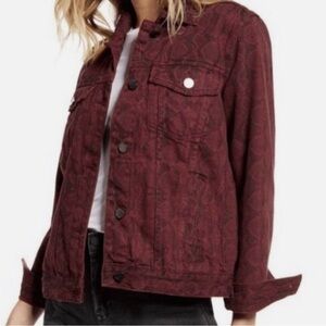 Blank NYC Deep Red Jean Jacket